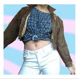 Oxgn Blue and White Kaleidoscope T Shirt